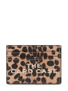 Marc Jacobs The Cheetah Leather Card Case In Black Multi