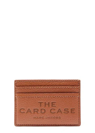 Marc Jacobs Logo Card Holder In Brown