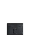 Marc Jacobs Logo-plaque Leather Cardholder In Black