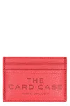 Marc Jacobs The Card Case Leather In Red
