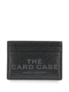 Marc Jacobs Black Card-holder With Embossed Logo In Leather Woman In Black