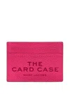 Marc Jacobs The Leather Raspberry Pink Card Case In Pink