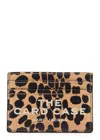 Marc Jacobs The Card Case Printed Leather Card Holder In Animal Print