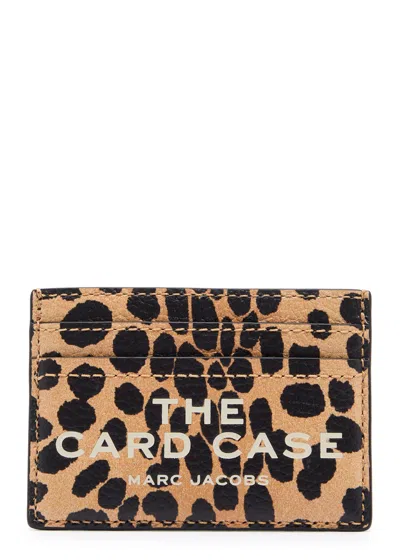 MARC JACOBS MARC JACOBS THE CARD CASE PRINTED LEATHER CARD HOLDER