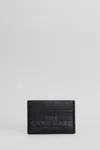 Marc Jacobs The Card Case Wallet In Black Leather In Black