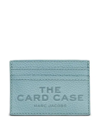 Marc Jacobs The Card Embossed-logo Card Holder In Blue