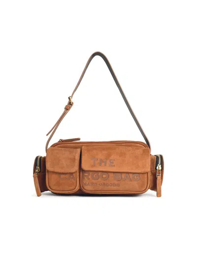 Marc Jacobs 'the Cargo' Brown Suede Bag In Purple