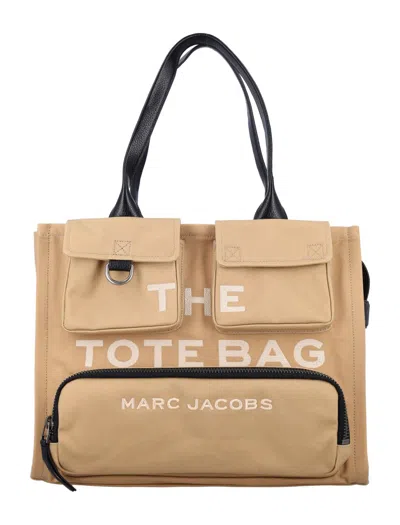 Marc Jacobs The Cargo Canvas Large Tote Bag In Camel In Multi