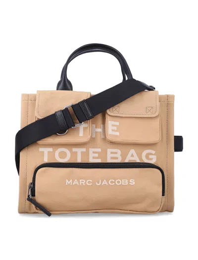 Marc Jacobs The Cargo Canvas Medium Tote Bag In Neutral