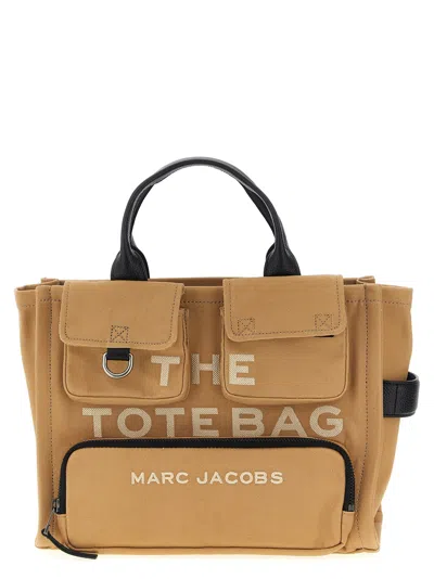 Marc Jacobs The Cargo Canvas Medium Tote Hand Bags Brown