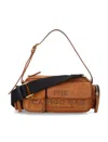 Marc Jacobs The Cargo Suede Shoulder Bag In Brown