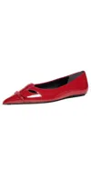 Marc Jacobs The Kat Pointed-toe Ballet Flats In Siren
