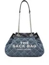 Marc Jacobs The Quilted Denim Large Chain Sack Bag