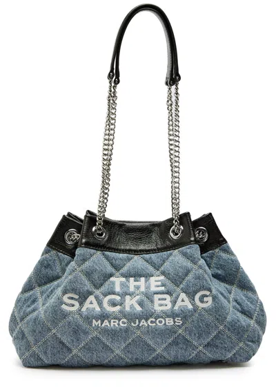 Marc Jacobs The Chain Sack Denim Tote In Blue