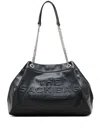 Marc Jacobs Structured Black Shoulder Bag With Drawstring Closure In Black