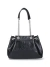 Marc Jacobs Structured Black Shoulder Bag With Drawstring Closure In Black