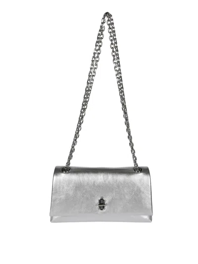 Marc Jacobs The Chain Wallet In Silver