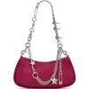 Marc Jacobs Leather Shoulder Bag Top Handle Chain In Pink