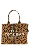Marc Jacobs Animal Print Cotton Tote Bag With Embroidered Logo