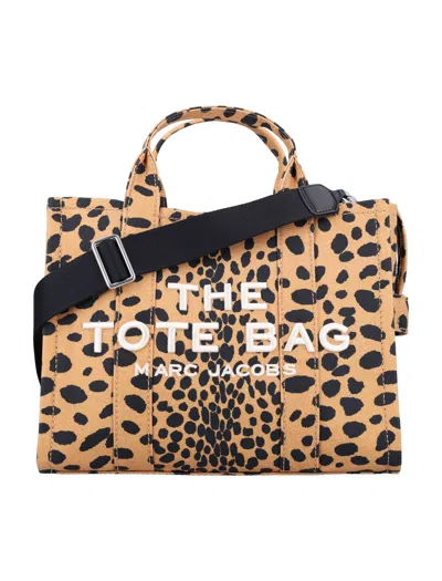MARC JACOBS MARC JACOBS THE CHEETAH CANVAS MEDIUM TOTE BAG