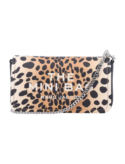 Marc Jacobs The Cheetah Chain Mini Bag In Black Cheetah