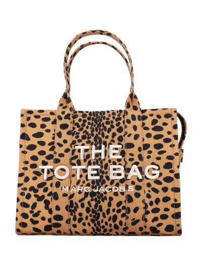 Marc Jacobs The Cheetah Large Tote Bag In Brown