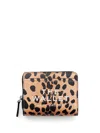 Marc Jacobs The Cheetah Leather Mini Compact Wallet