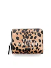 Marc Jacobs The Cheetah Leather Mini Compact Wallet In Multicolor