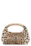 Marc Jacobs The Sack Mini Leopard-print Leather Top Handle Bag In Nude