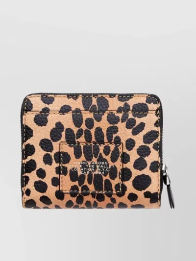 Marc Jacobs The Cheetah Mini Compact Wallet In Brown