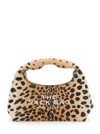 Marc Jacobs The Sack Mini Leopard-print Leather Top Handle Bag In Nude