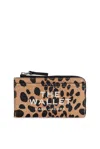 MARC JACOBS MARC JACOBS THE CHEETAH PRINTED TOP ZIP MULTI WALLET