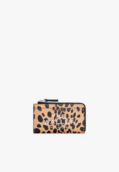 Marc Jacobs The Cheetah Zip Wallet In Sand