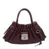 Marc Jacobs The Cristina Small Satchel Leather Cross-body Bag In Purple