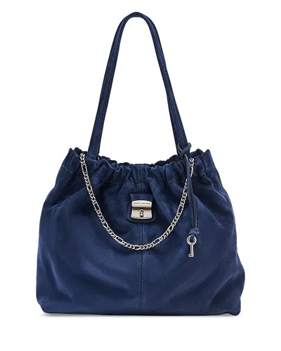 Marc Jacobs The Christina Suede Tote In Blue