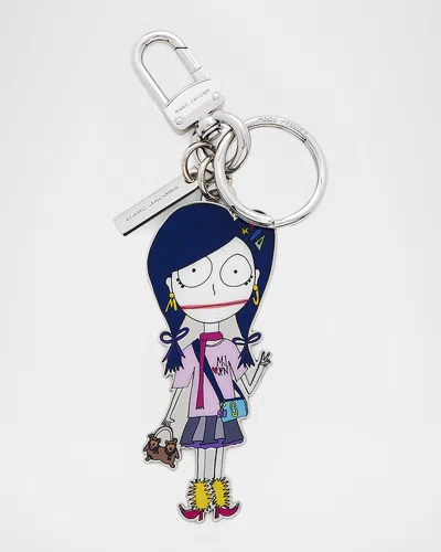 Marc Jacobs The City Bag Charm In Blue