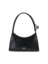 Marc Jacobs The Claw Clip Bag In Brushed Leather In Black
