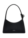 Marc Jacobs Glam Claw Clip Leather Shoulder Bag In Black