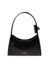 Marc Jacobs The Claw Clip Bag In Brushed Leather In Black