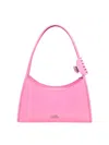 Marc Jacobs The Claw Clip Bag In Brushed Leather In Nude