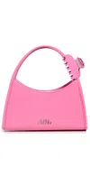 Marc Jacobs The Claw Clip Shoulder Bag In Brushed Leather Color Pink