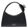 Marc Jacobs Glam Claw Clip Leather Crossbody Bag In Black