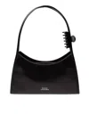 Marc Jacobs The Claw Clip Leather Shoulder Bag In Black
