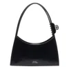 Marc Jacobs The Claw Clip Leather Shoulder Bag In Black