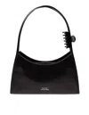 Marc Jacobs The Claw Clip Shoulder Bag In Brushed Leather Color Black In Black