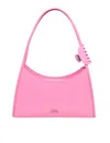 Marc Jacobs The Claw Clip Shoulder Bag In Brushed Leather Color Pink