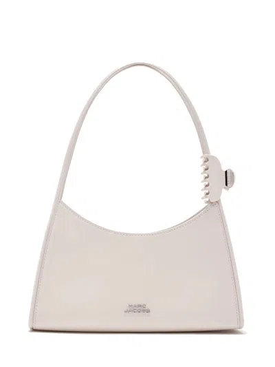 Marc Jacobs The Claw Clip Shoulder Bag -  - Leather - White In Metallic