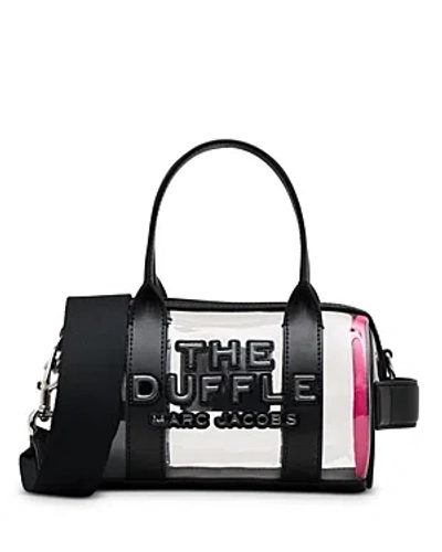 Marc Jacobs The Clear Crossbody Duffle Bag In Black/nickel