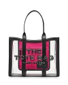 Marc Jacobs The Clear Crossbody Tote Bag In Black/nickel
