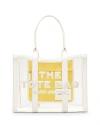 Marc Jacobs The Clear Crossbody Duffel Bag White In White/nickel